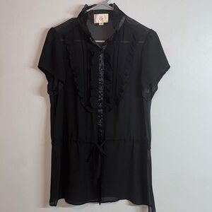 Elegant Black Women's Top
